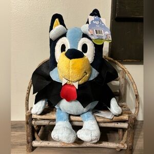 Bluey Halloween Dracula Vampire Plush 12”